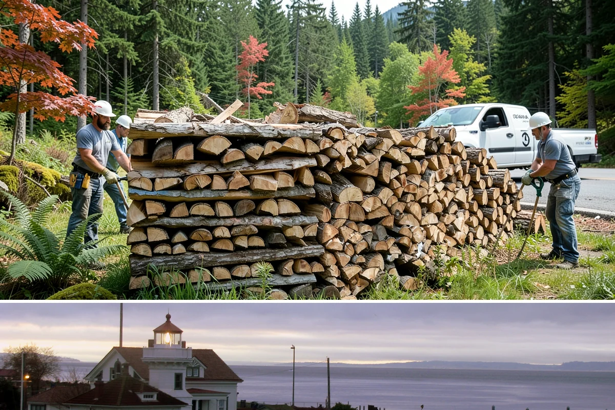 Cabin Firewood in Mukilteo, Snohomish County, WA - Stock the cabin in late summer and fall so it is fuel-ready before the wet winter months arrive.