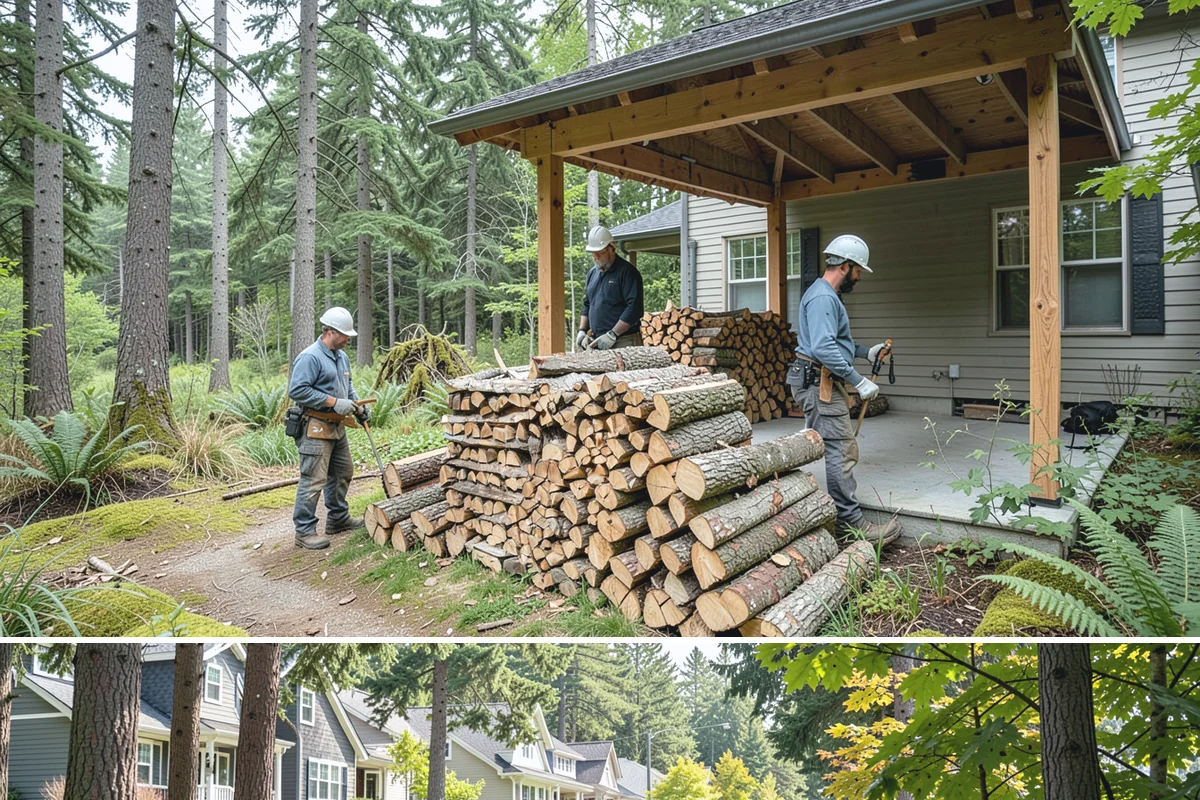 Cabin Firewood in Normandy Park, King County, WA - Stock the cabin in late summer and fall so it is fuel-ready before the wet winter months arrive.