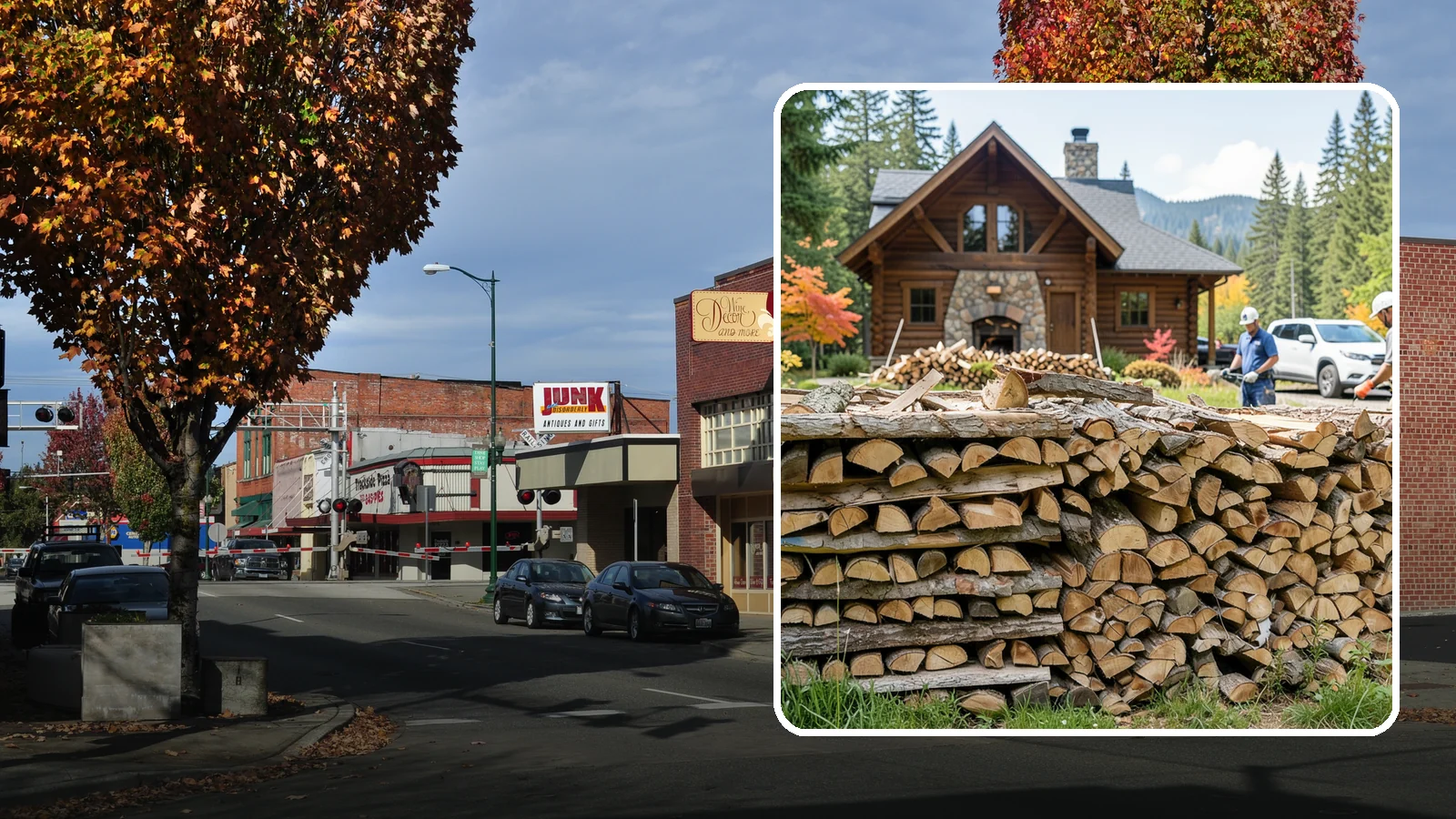 Cabin Firewood in Puyallup, Pierce County, WA - Dependable firewood delivery for cabins and rural retreats across the Pacific Northwest.