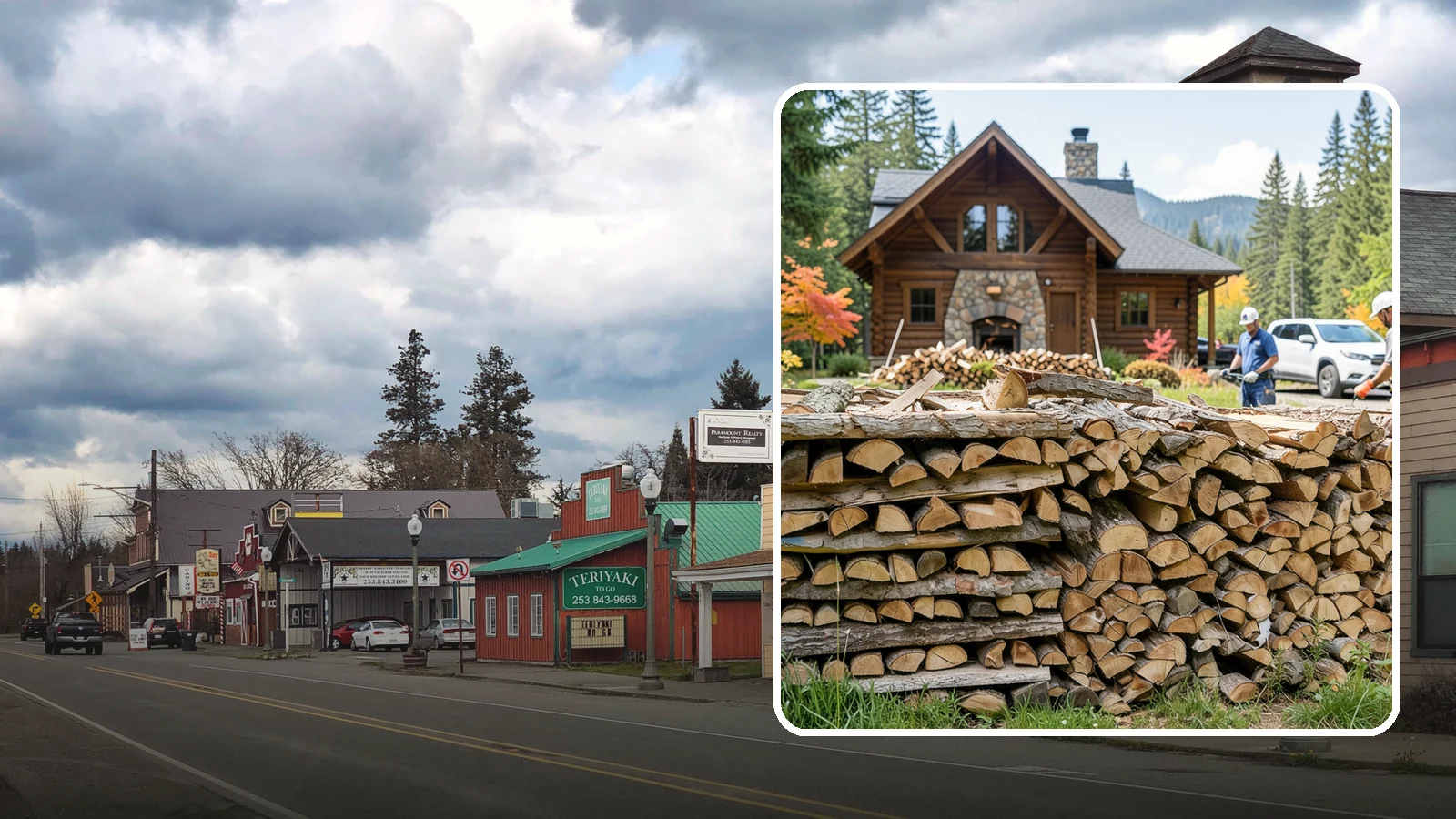 Cabin Firewood in Roy, Pierce County, WA - Dependable firewood delivery for cabins and rural retreats across the Pacific Northwest.