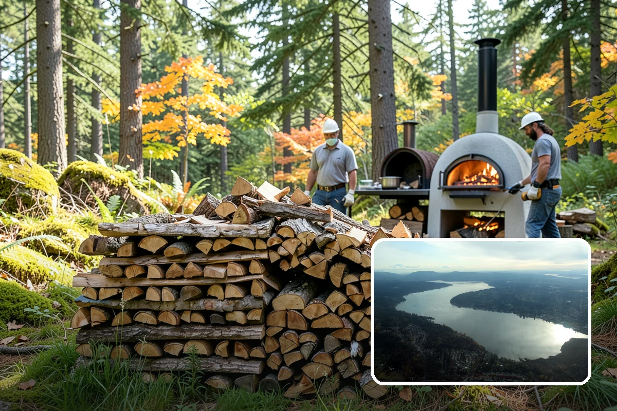 Cabin Firewood in Sammamish, King County, WA - Delivered to remote and hard-to-reach properties