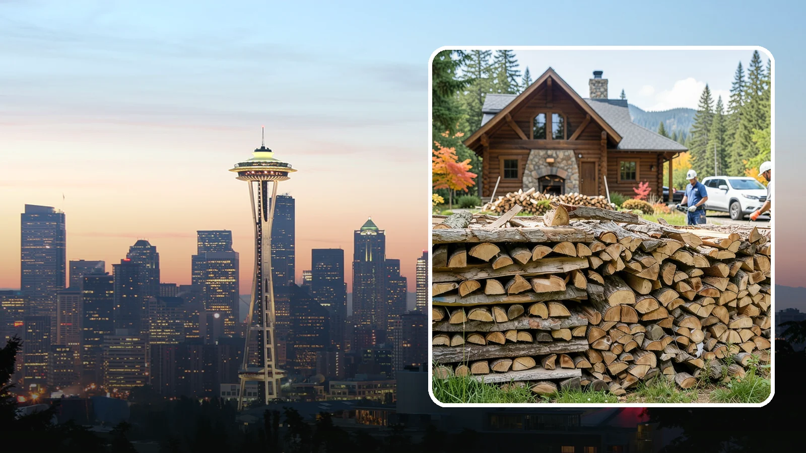Cabin Firewood in Seattle, WA - Dependable firewood delivery for cabins and rural retreats across the Pacific Northwest.