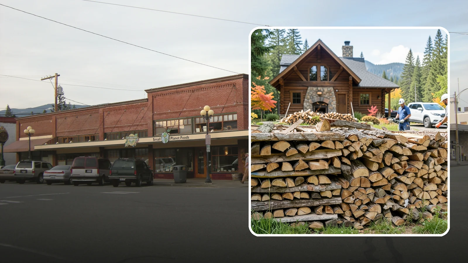 Cabin Firewood in Sedro-Woolley, Skagit County, WA - Dependable firewood delivery for cabins and rural retreats across the Pacific Northwest.