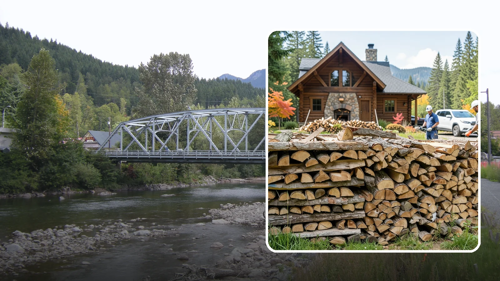 Cabin Firewood in Skykomish, King County, WA - Dependable firewood delivery for cabins and rural retreats across the Pacific Northwest.