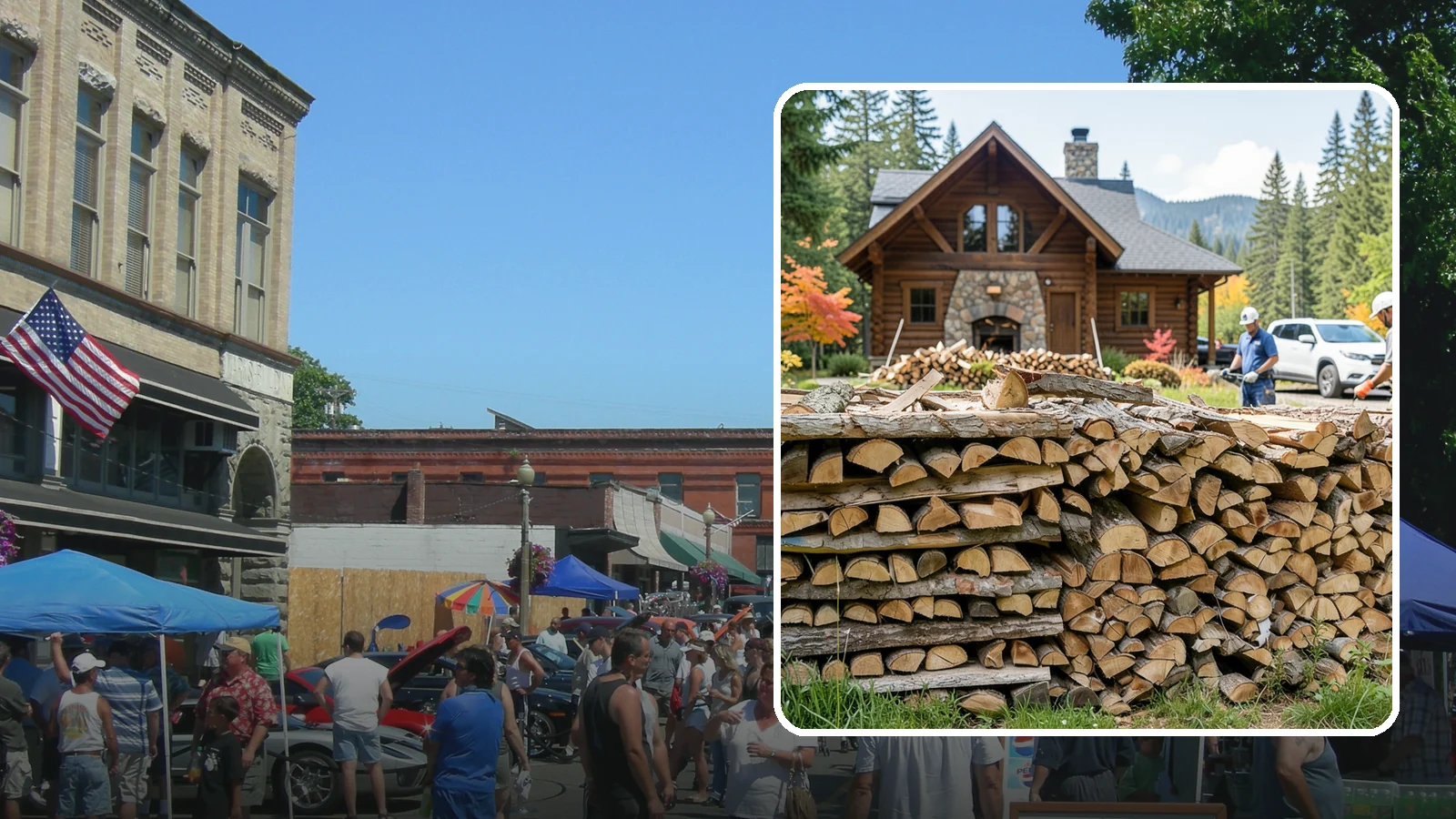 Cabin Firewood in Snohomish, Snohomish County, WA - Dependable firewood delivery for cabins and rural retreats across the Pacific Northwest.
