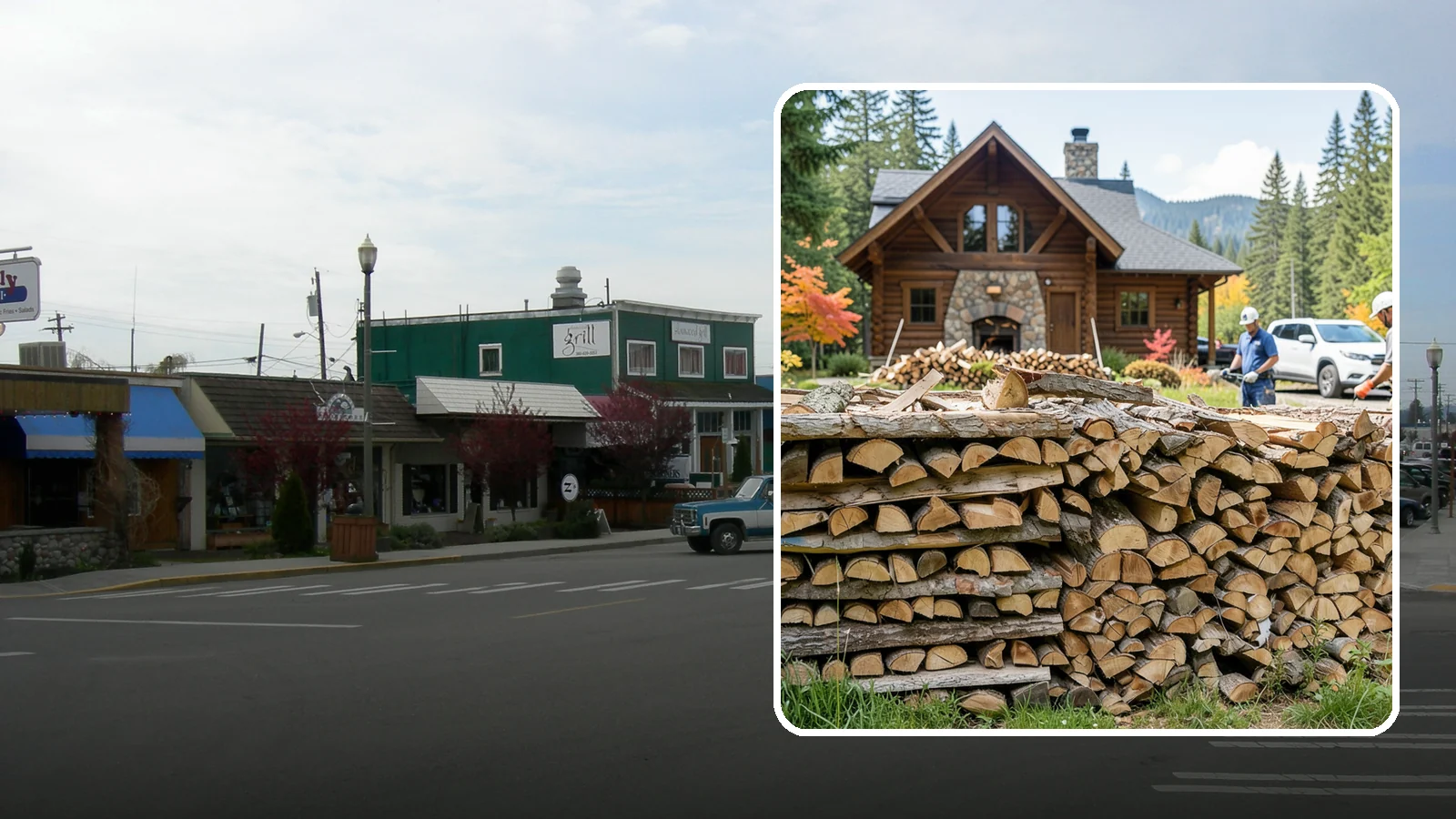 Cabin Firewood in Stanwood, Snohomish County, WA - Dependable firewood delivery for cabins and rural retreats across the Pacific Northwest.