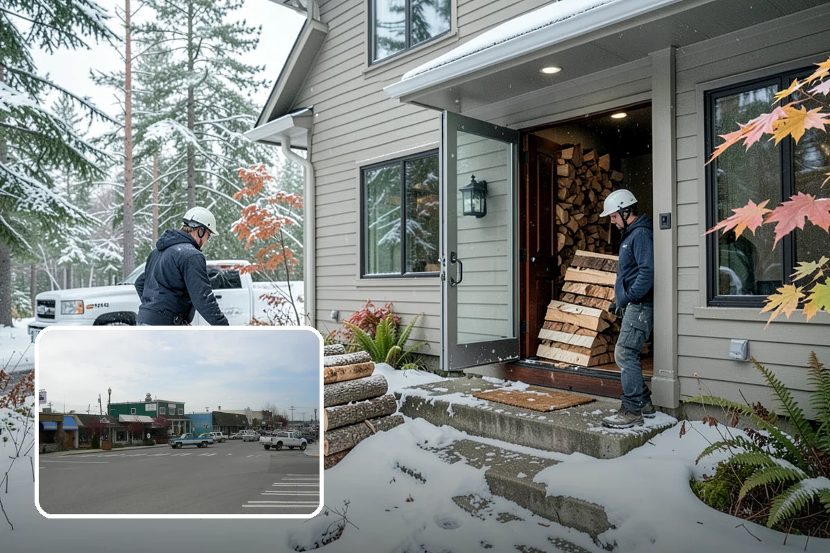 Cabin Firewood in Stanwood, Snohomish County, WA - Delivered to remote and hard-to-reach properties