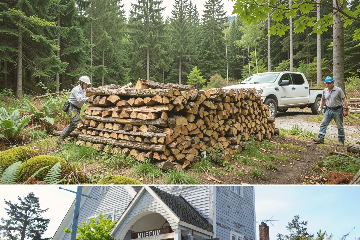 Cabin Firewood in Steilacoom, Pierce County, WA - Stock the cabin in late summer and fall so it is fuel-ready before the wet winter months arrive.