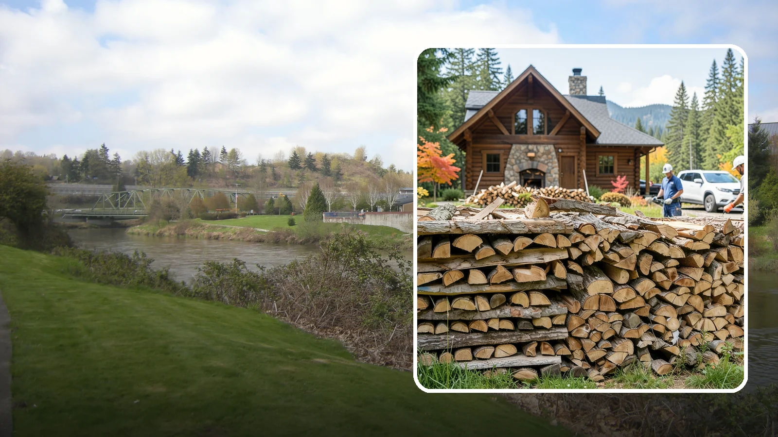 Cabin Firewood in Tukwila, King County, WA - Dependable firewood delivery for cabins and rural retreats across the Pacific Northwest.