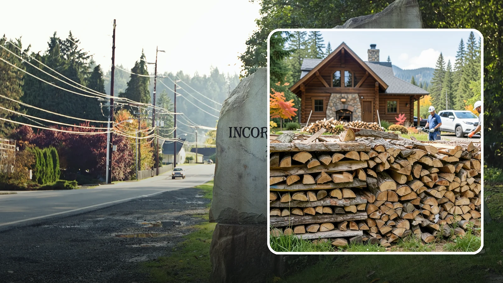 Cabin Firewood in Wilkeson, Pierce County, WA - Dependable firewood delivery for cabins and rural retreats across the Pacific Northwest.