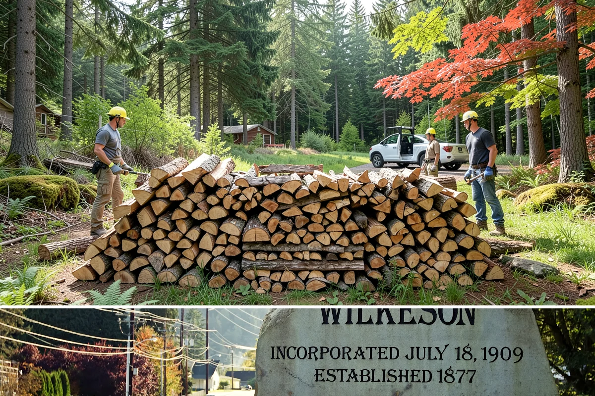 Cabin Firewood in Wilkeson, Pierce County, WA - Stock the cabin in late summer and fall so it is fuel-ready before the wet winter months arrive.