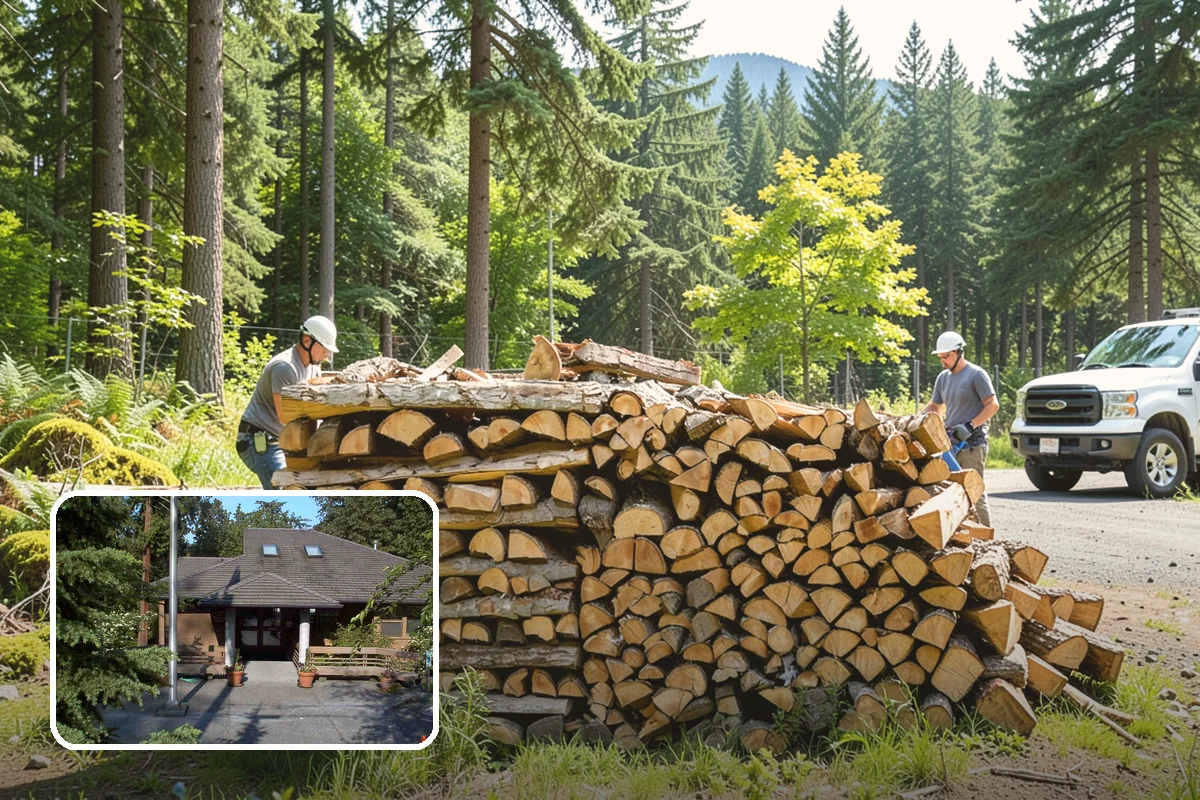Cabin Firewood in Yarrow Point, King County, WA - Delivered to remote and hard-to-reach properties