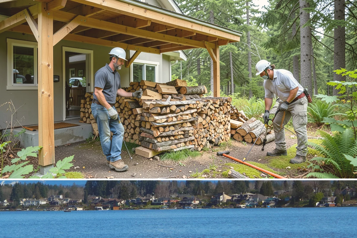 Campfire Bundles in Lake Stevens, Snohomish County, WA - These sell briskly through the late-spring and summer camping season across the region.