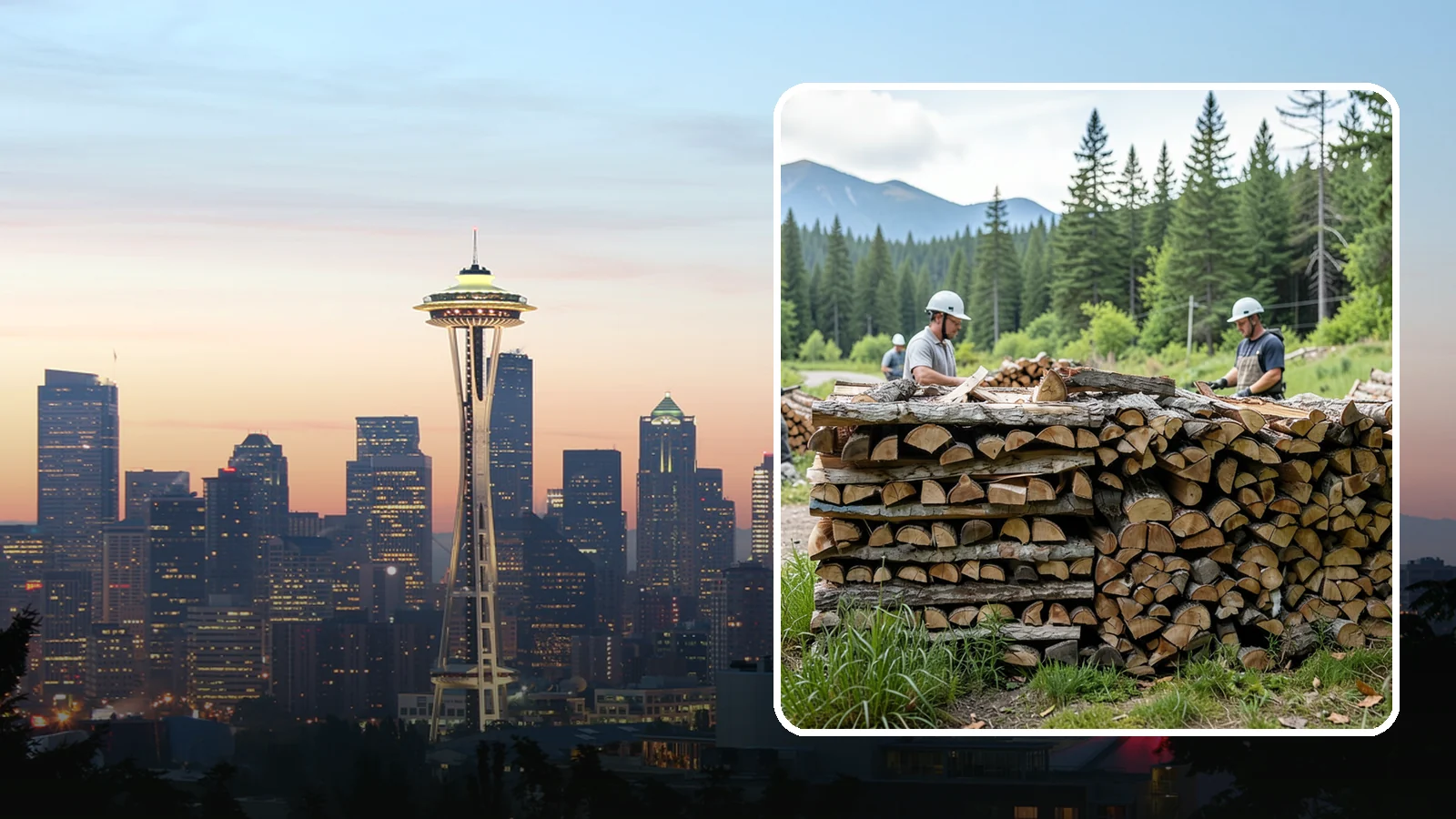 Campfire Bundles in Seattle, WA - Ready-to-burn bundles sized and split specifically for campfires and backyard fire pits.