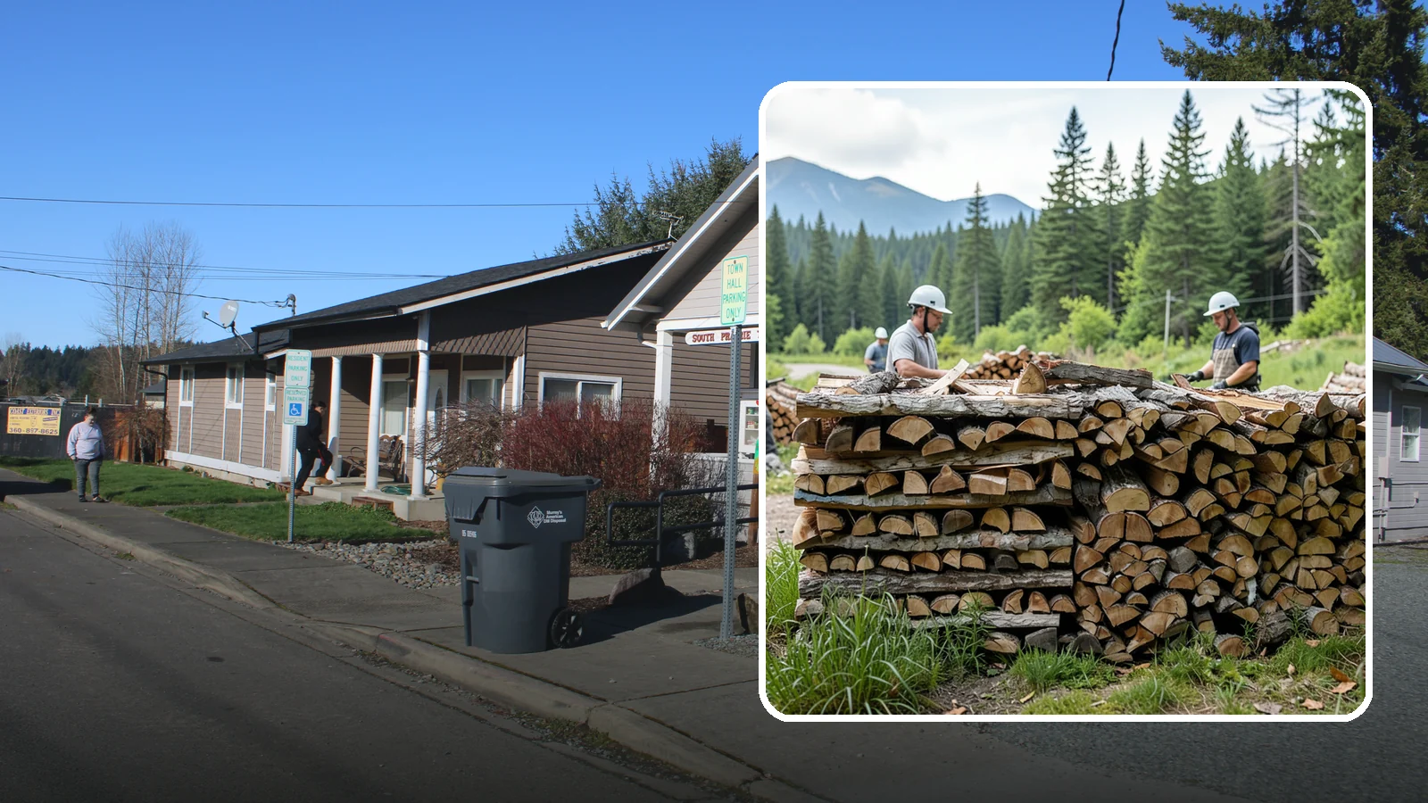 Campfire Bundles in South Prairie, Pierce County, WA - Ready-to-burn bundles sized and split specifically for campfires and backyard fire pits.