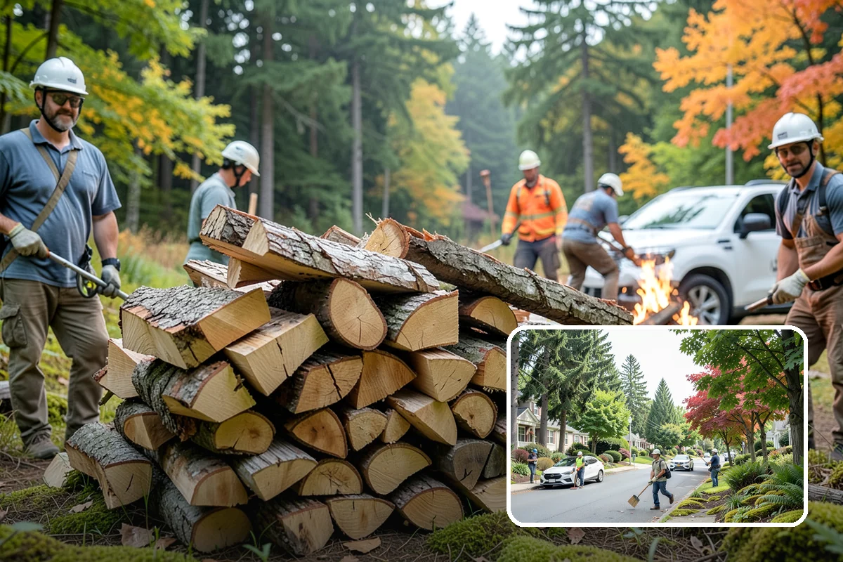 Campfire Wood in Beaux Arts Village, King County, WA - Cut and split for easy lighting
