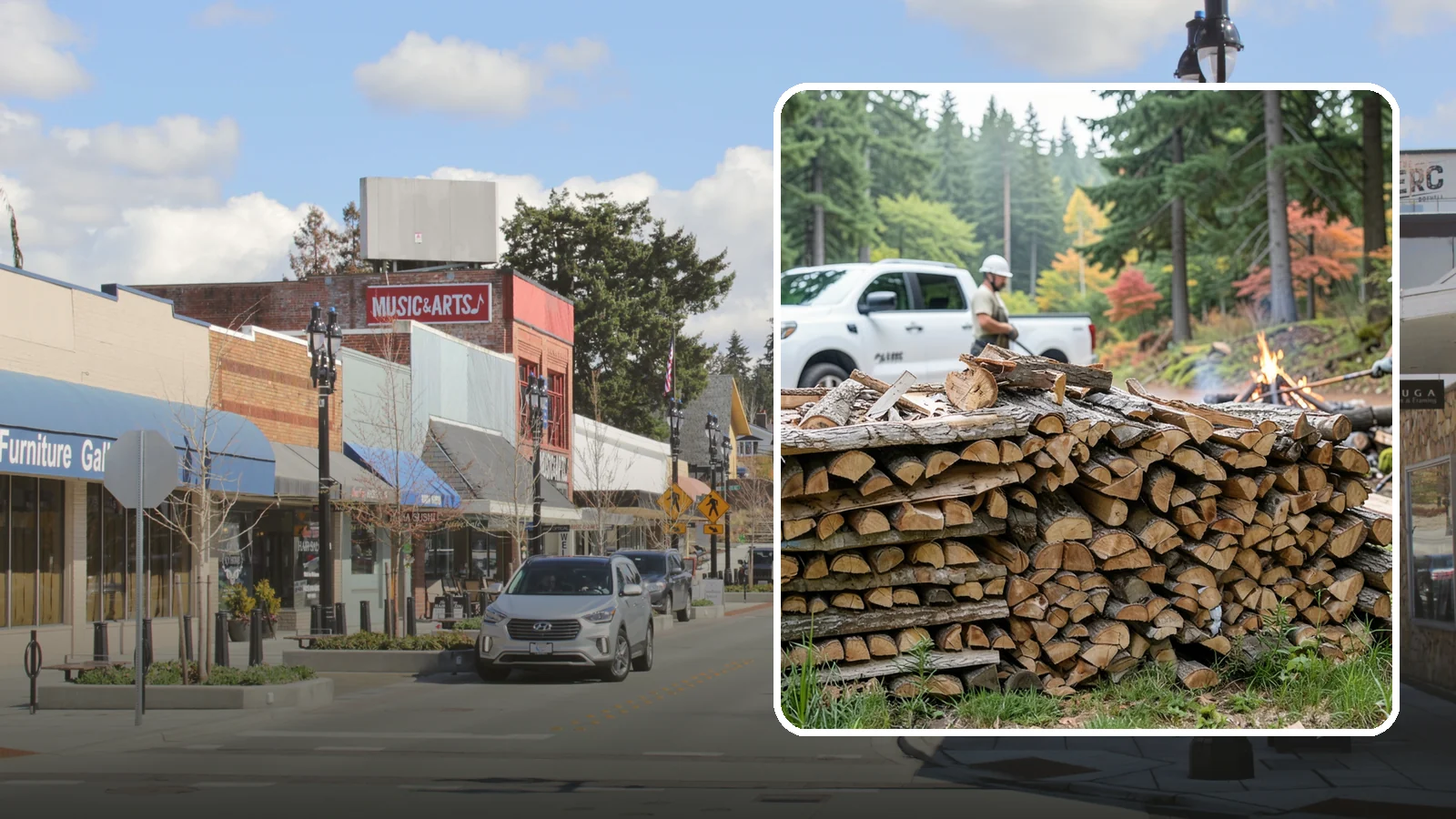 Campfire Wood in Bothell, King County, WA - Firewood cut and split for easy-lighting, sociable campfires at sites across the region.