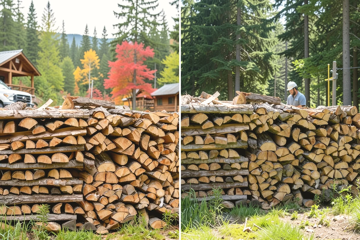 Campfire Wood in Covington, King County, WA - Confirm the volume and piece size you want