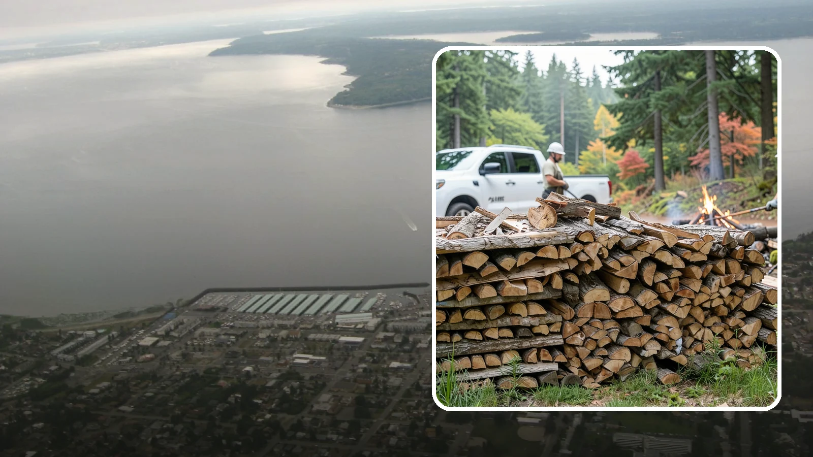Campfire Wood in Des Moines, King County, WA - Firewood cut and split for easy-lighting, sociable campfires at sites across the region.