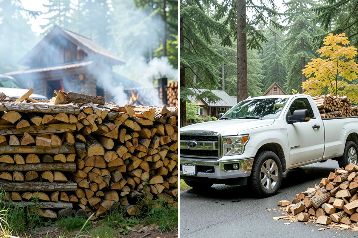 Campfire Wood in DuPont, Pierce County, WA - Confirm the volume and piece size you want