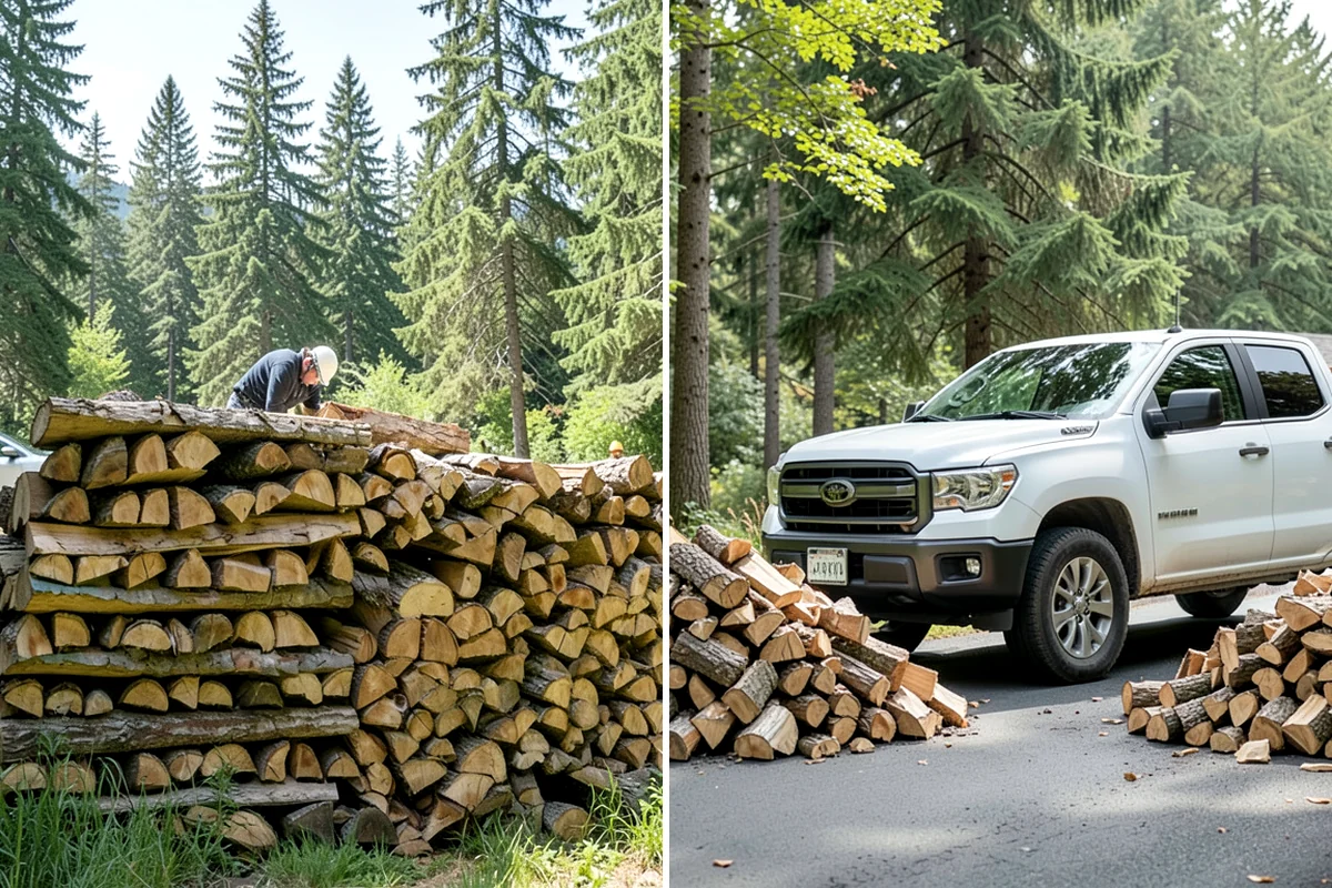 Campfire Wood in Enumclaw, King County, WA - Confirm the volume and piece size you want