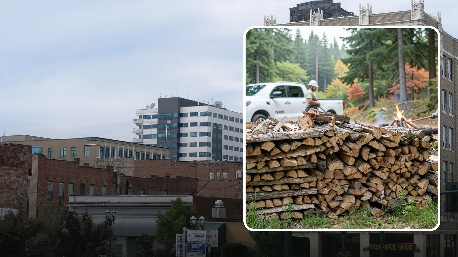 Campfire Wood in Everett, Snohomish County, WA - Firewood cut and split for easy-lighting, sociable campfires at sites across the region.
