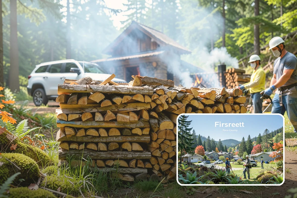 Campfire Wood in Fircrest, Pierce County, WA - Cut and split for easy lighting