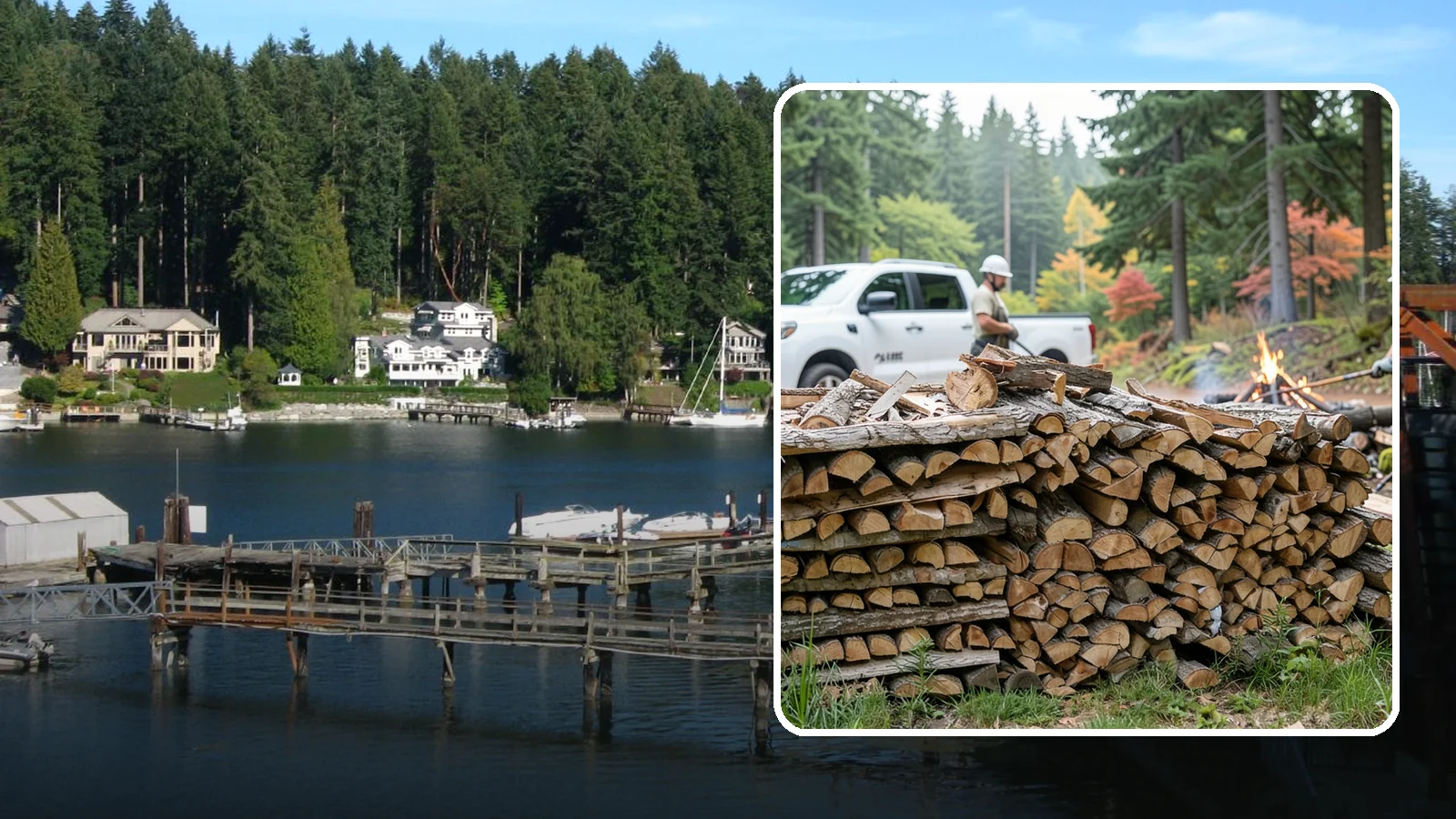 Campfire Wood in Gig Harbor, Pierce County, WA - Firewood cut and split for easy-lighting, sociable campfires at sites across the region.