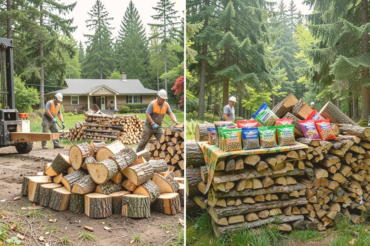 Campfire Wood in Kent, King County, WA - Confirm the volume and piece size you want