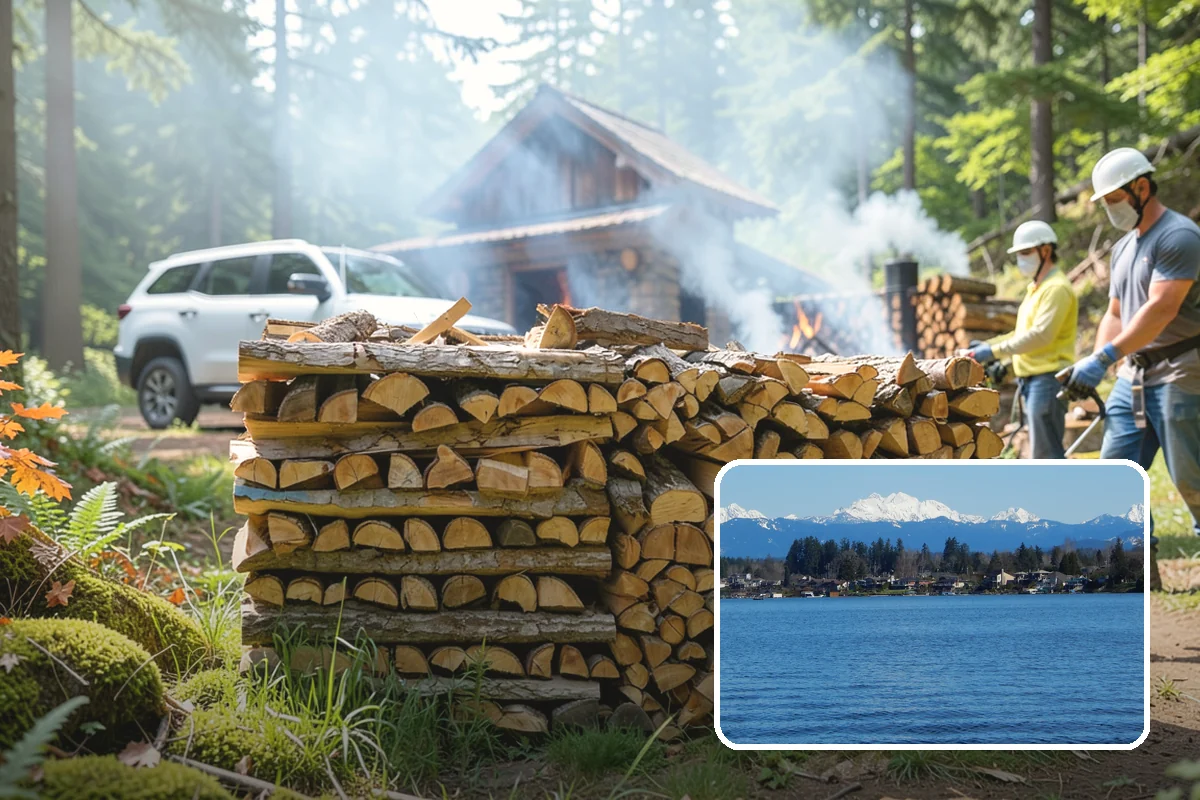 Campfire Wood in Lake Stevens, Snohomish County, WA - Cut and split for easy lighting