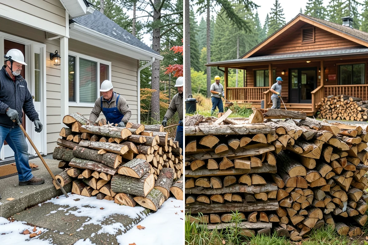 Campfire Wood in Lakewood, Pierce County, WA - Confirm the volume and piece size you want