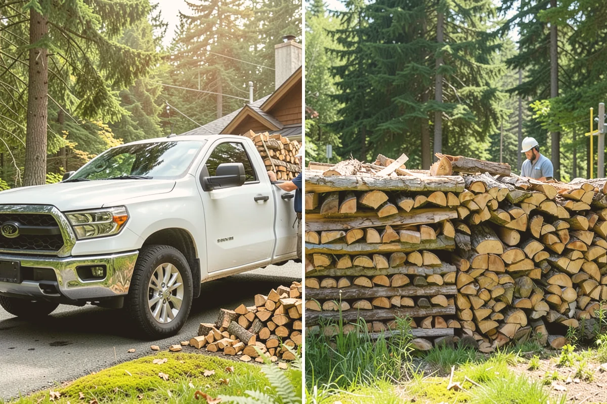 Campfire Wood in Langley, Island County, WA - Confirm the volume and piece size you want