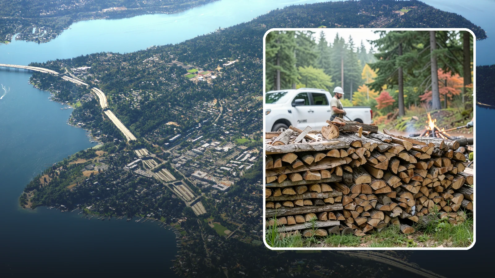 Campfire Wood in Mercer Island, King County, WA - Firewood cut and split for easy-lighting, sociable campfires at sites across the region.