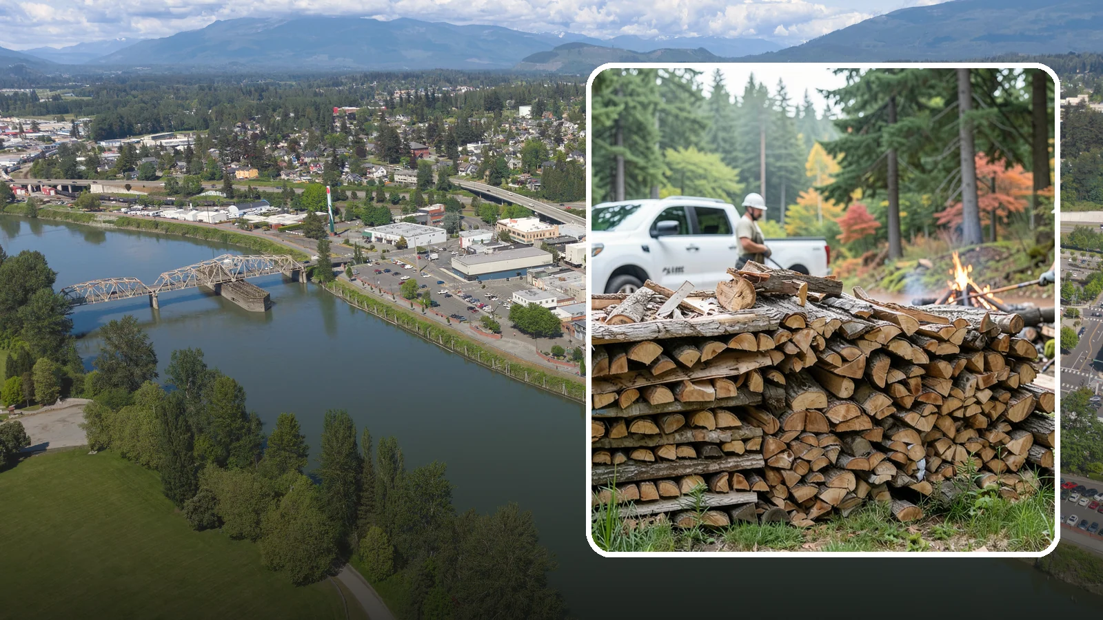 Campfire Wood in Mount Vernon, Skagit County, WA - Firewood cut and split for easy-lighting, sociable campfires at sites across the region.