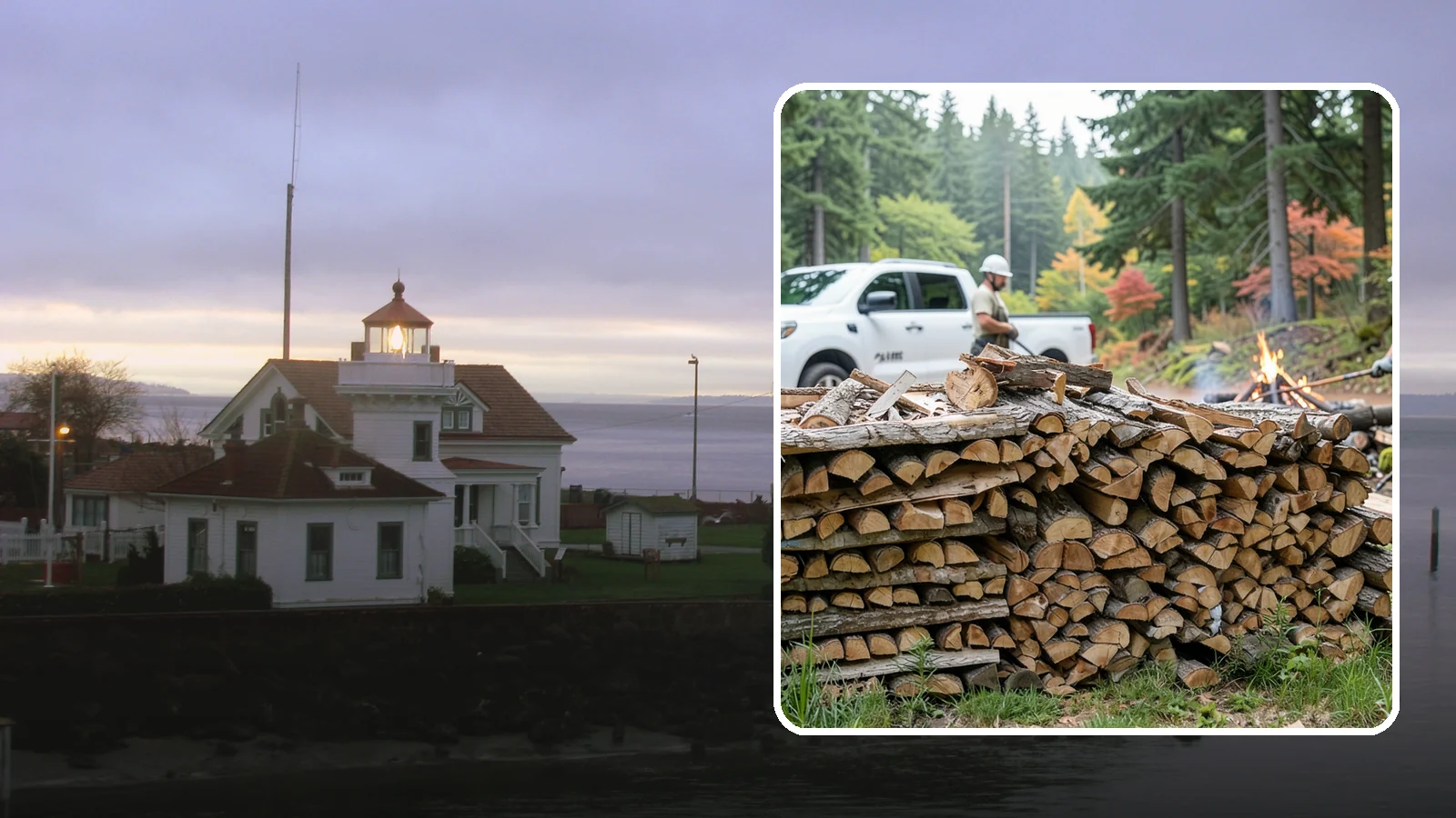 Campfire Wood in Mukilteo, Snohomish County, WA - Firewood cut and split for easy-lighting, sociable campfires at sites across the region.
