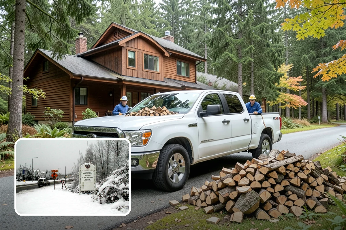 Campfire Wood in Newcastle, King County, WA - Cut and split for easy lighting