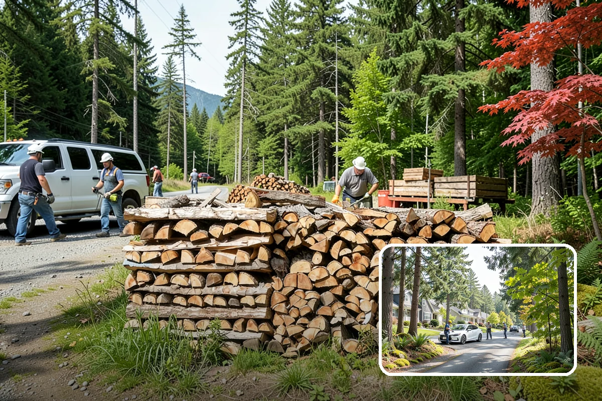 Campfire Wood in Normandy Park, King County, WA - Cut and split for easy lighting