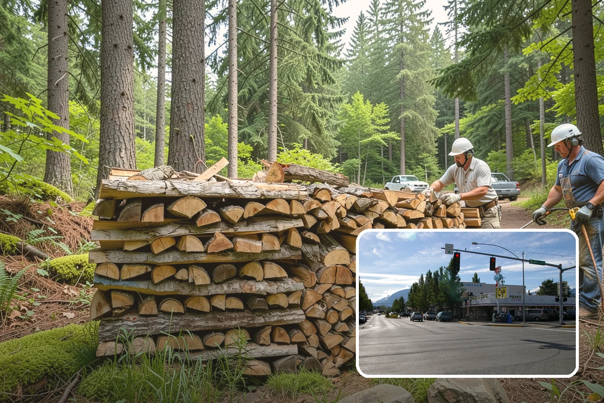Campfire Wood in North Bend, King County, WA - Cut and split for easy lighting