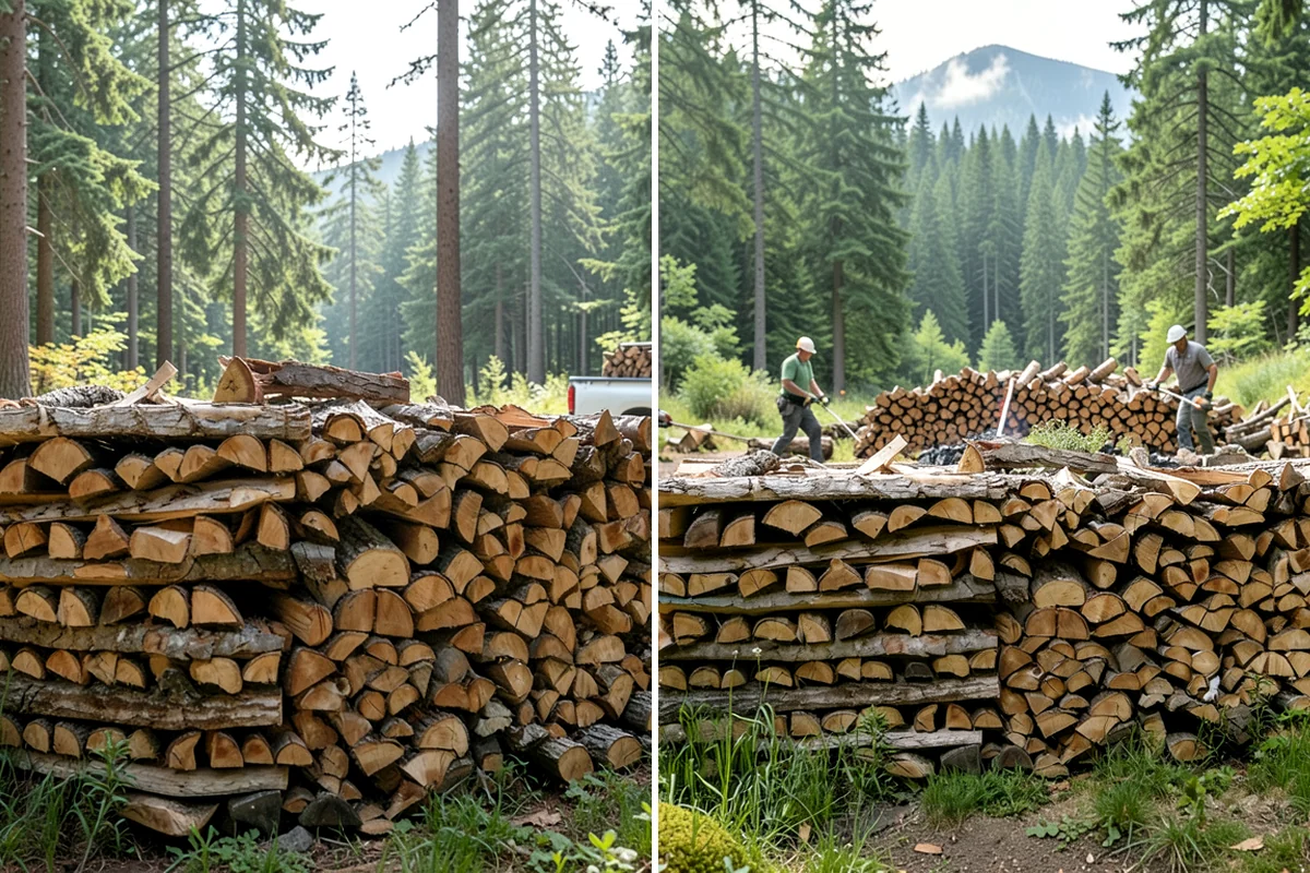 Campfire Wood in Pacific, King County, WA - Confirm the volume and piece size you want