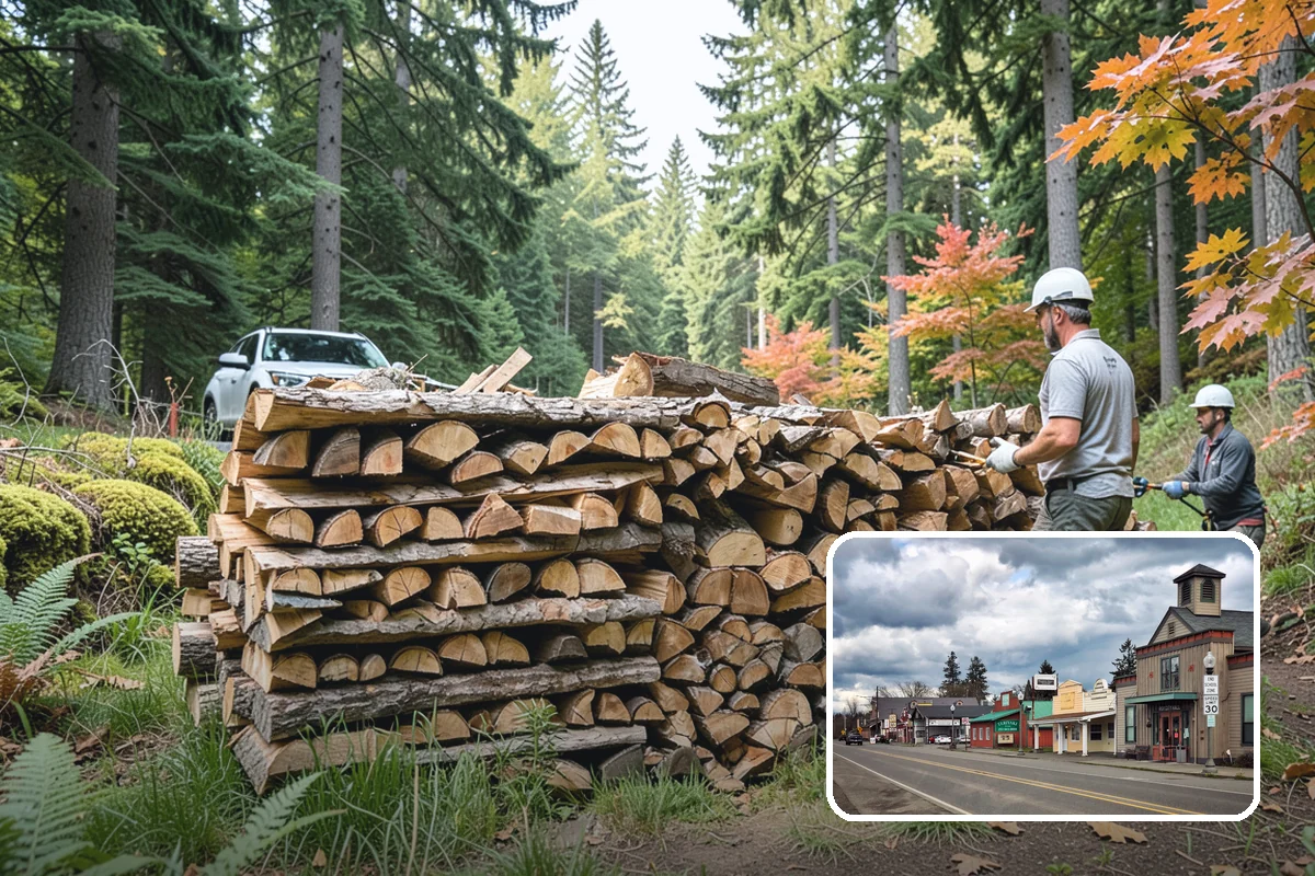 Campfire Wood in Roy, Pierce County, WA - Cut and split for easy lighting