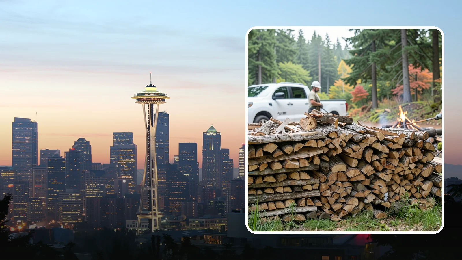 Campfire Wood in Seattle, WA - Firewood cut and split for easy-lighting, sociable campfires at sites across the region.