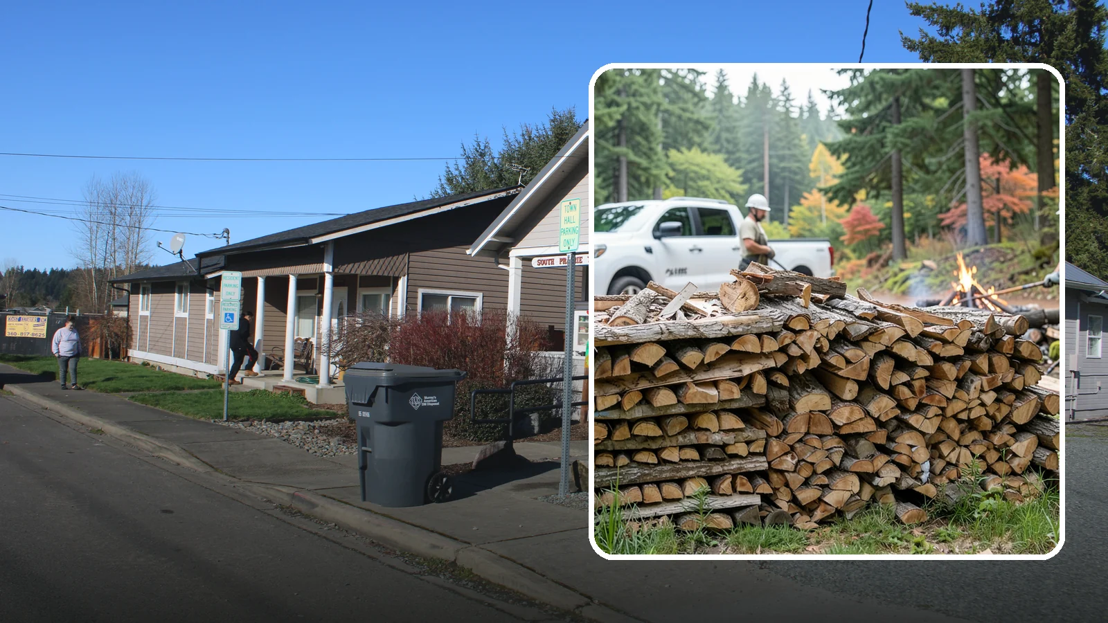 Campfire Wood in South Prairie, Pierce County, WA - Firewood cut and split for easy-lighting, sociable campfires at sites across the region.