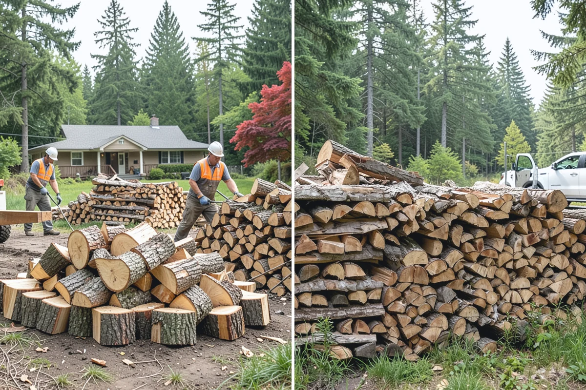Campfire Wood in South Prairie, Pierce County, WA - Confirm the volume and piece size you want