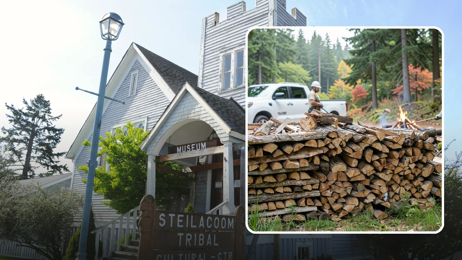 Campfire Wood in Steilacoom, Pierce County, WA - Firewood cut and split for easy-lighting, sociable campfires at sites across the region.