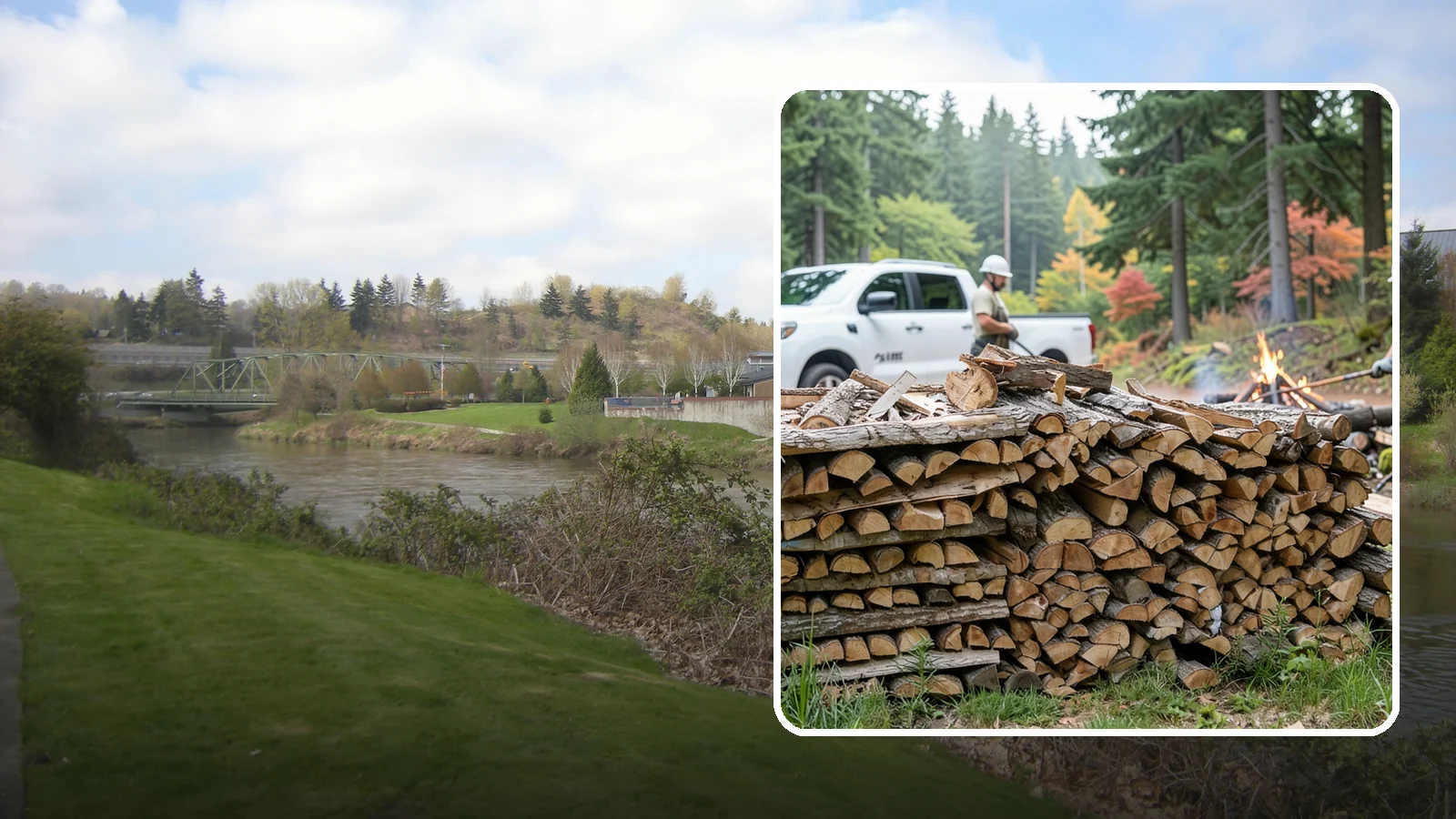 Campfire Wood in Tukwila, King County, WA - Firewood cut and split for easy-lighting, sociable campfires at sites across the region.