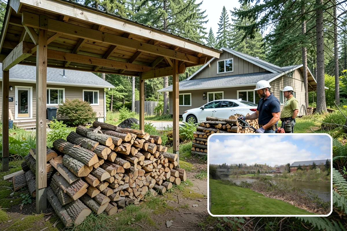 Campfire Wood in Tukwila, King County, WA - Cut and split for easy lighting