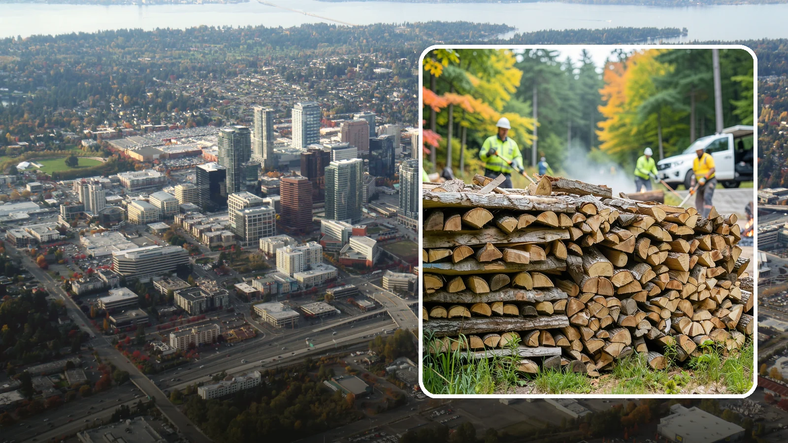 Campground Firewood in Bellevue, King County, WA - We supply Pacific Northwest campgrounds with bundled and bulk firewood that keeps camp stores and sites stocked all season.