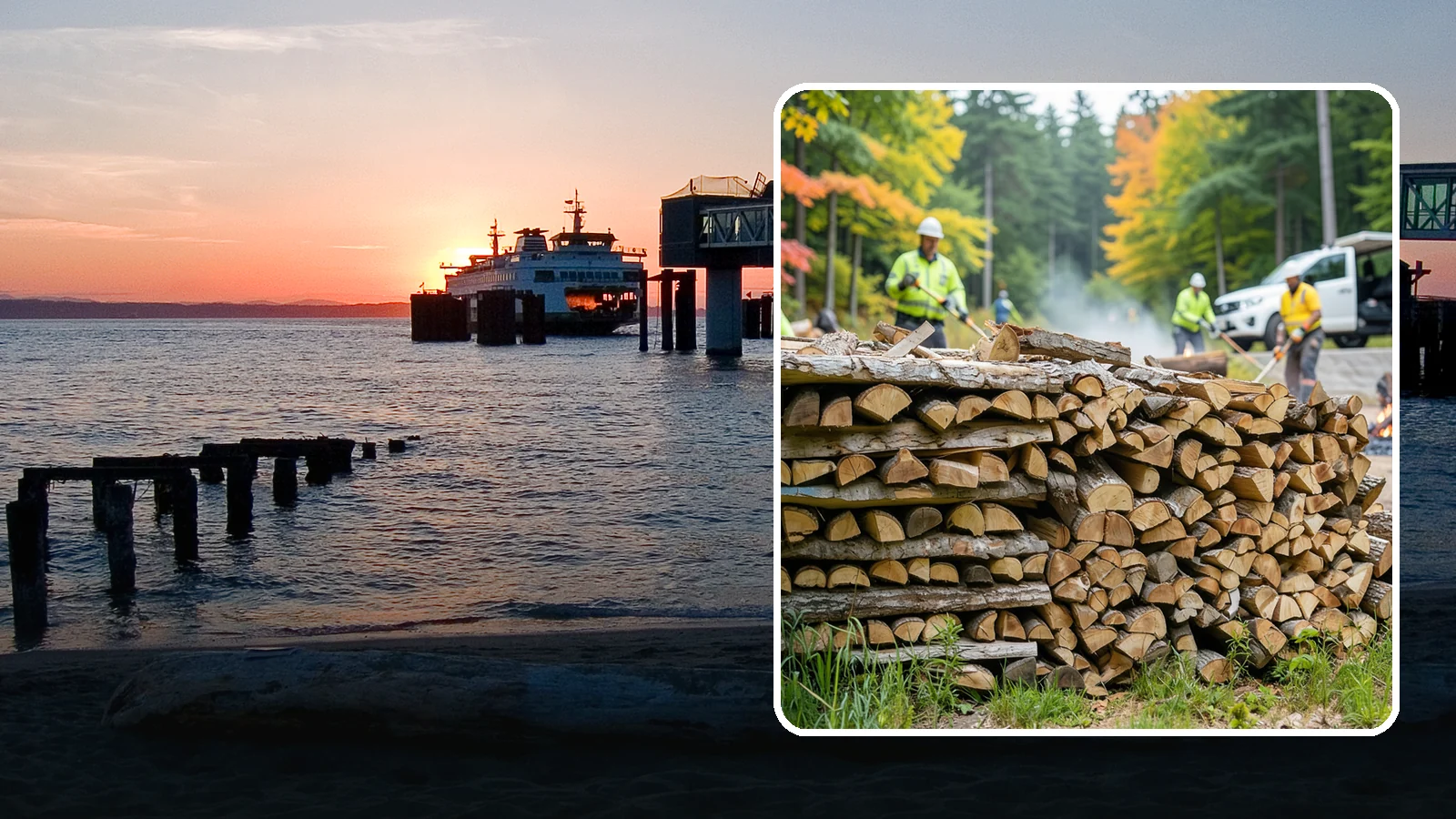 Campground Firewood in Edmonds, Snohomish County, WA - We supply Pacific Northwest campgrounds with bundled and bulk firewood that keeps camp stores and sites stocked all season.