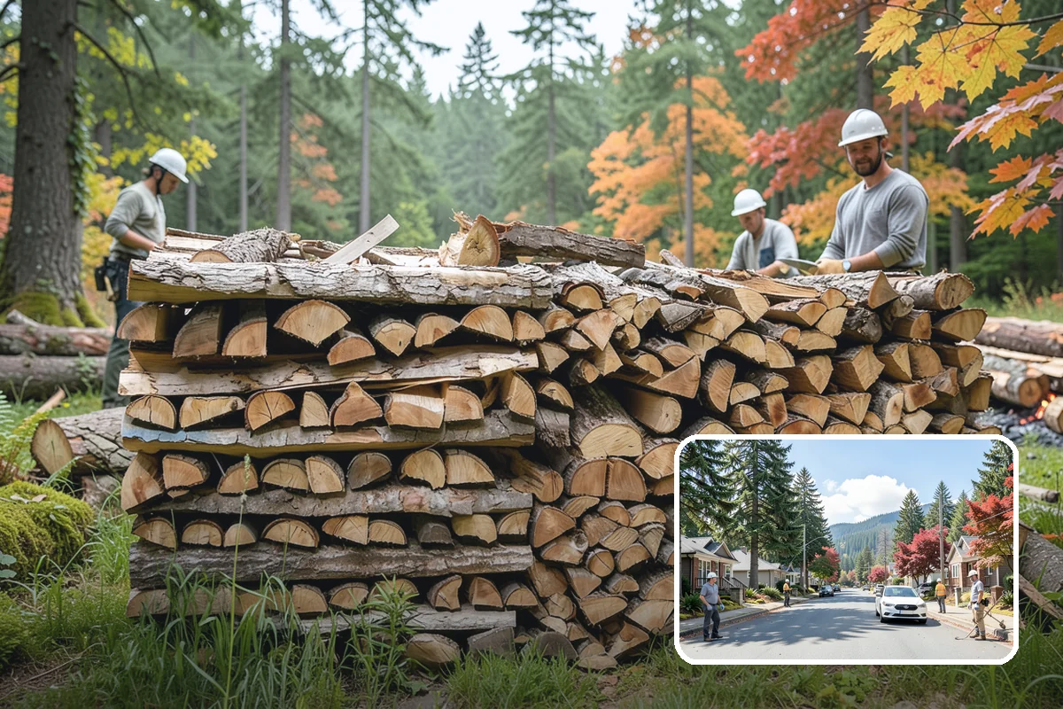 Campground Firewood in Hunts Point, King County, WA - Bundles and bulk volumes to fit your operation