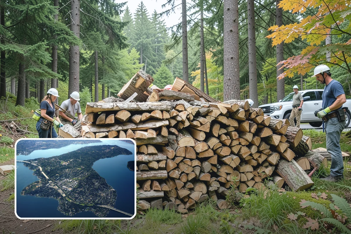 Campground Firewood in Mercer Island, King County, WA - Bundles and bulk volumes to fit your operation